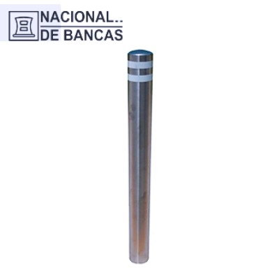 Bolardo Circular de Acero Inoxidable